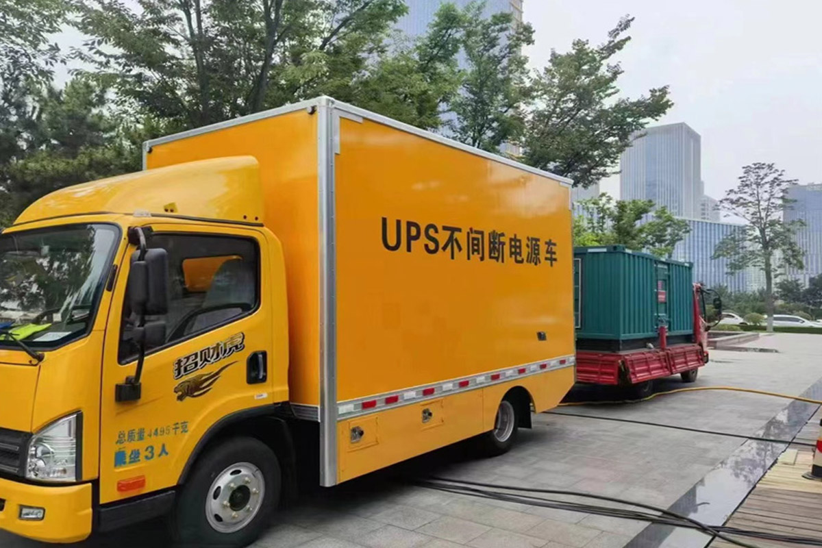 黑山发电机租赁施工现场